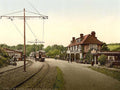Isle of Man Groudle Glen Hotel and TRam Station vintage old A4 Photo Print