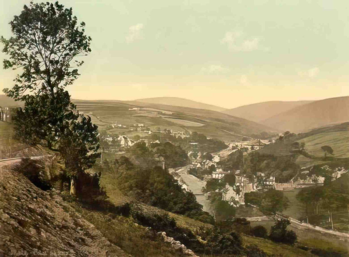 Isle of Man Laxey Vintage A4 Photo Print