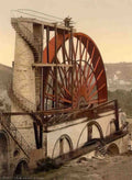Isle of Man Laxey Wheel Vintage A4 Photo Print