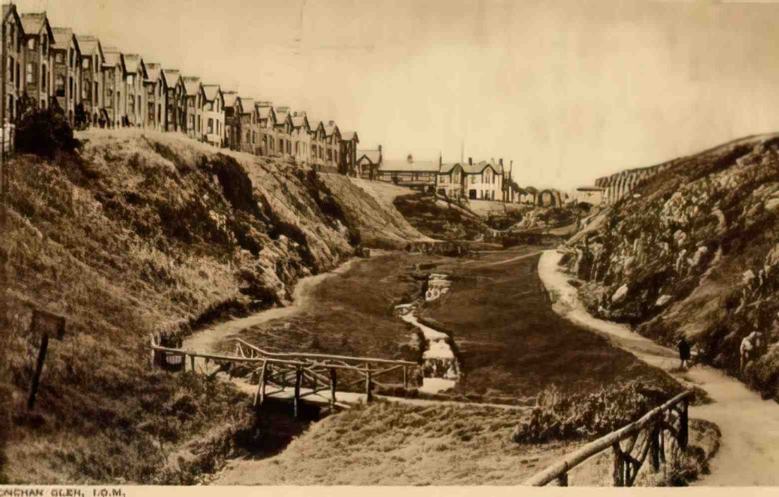 Isle of Man Onchan Glen Vintage A4 Photo Print