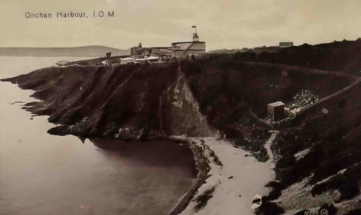 Isle of Man Onchan Harbour Vintage A4 Photo Print