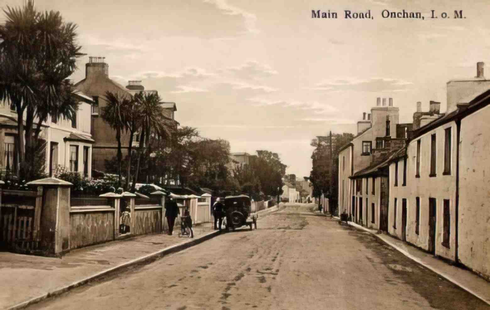 Isle of Man Onchan Main Road Vintage A4 Photo Print