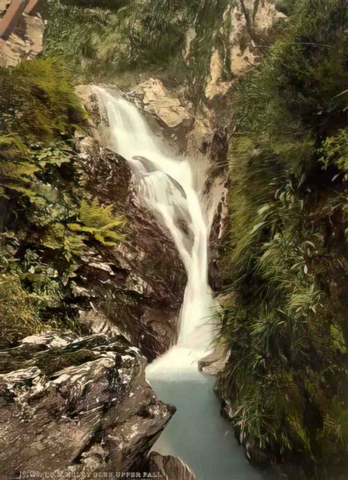 Isle of Man Ramsey Sulby Glen Upper Falls Vintage A4 Photo Print