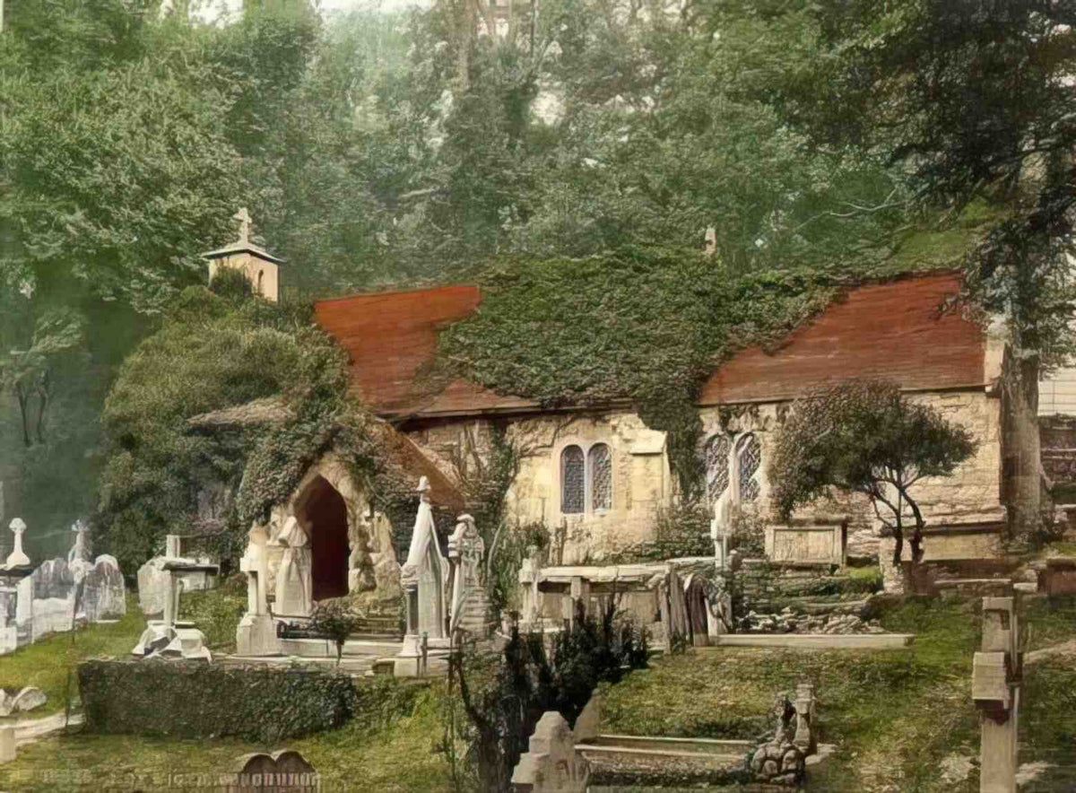 Isle of Wight Bonchurch Vintage A4 Photo Print
