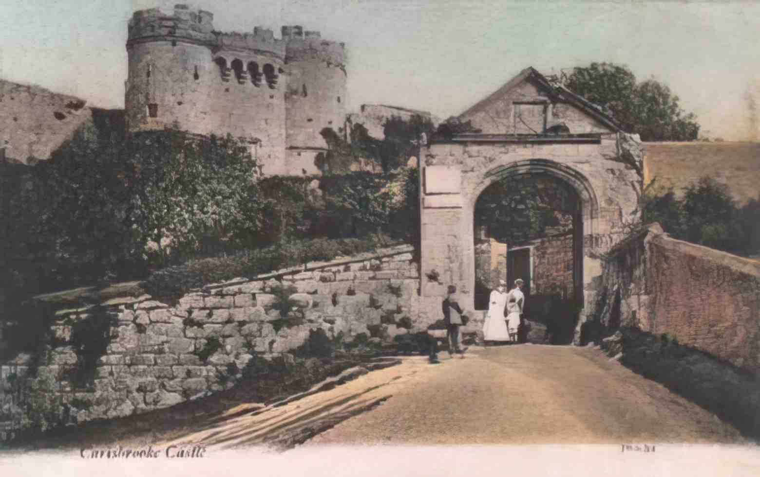 Isle of Wight Carisbrooke Castle Vintage A4 Photo Print