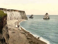 Isle of Wight Freshwater Bay and Stag Rock Vintage A4 Photo Print