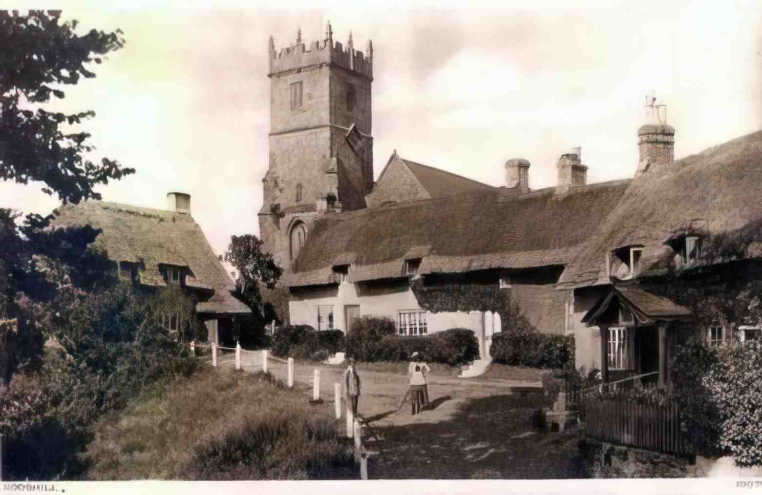 Isle of Wight Godshill Church Vintage A4 Photo Print