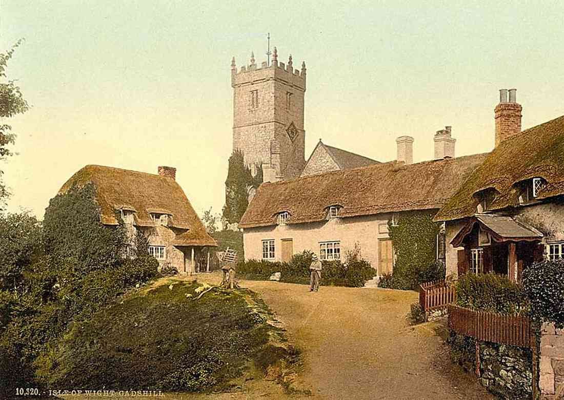 Isle of Wight Godshill vintage old A4 Photo Print