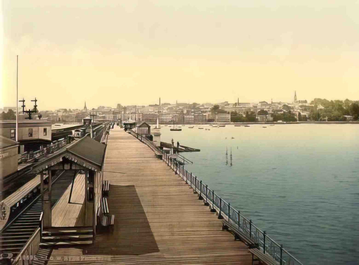 Isle of Wight Ryde From Pier Vintage A4 Photo Print