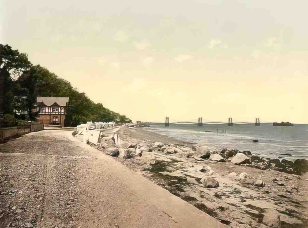 Isle of Wight Ryde Sea View II Vintage A4 Photo Print