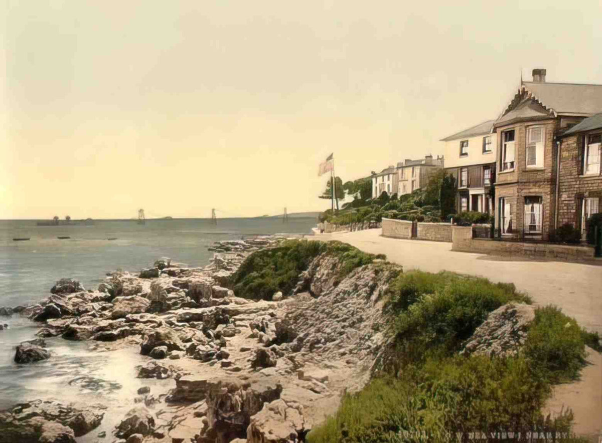 Isle of Wight Ryde Sea View Vintage A4 Photo Print