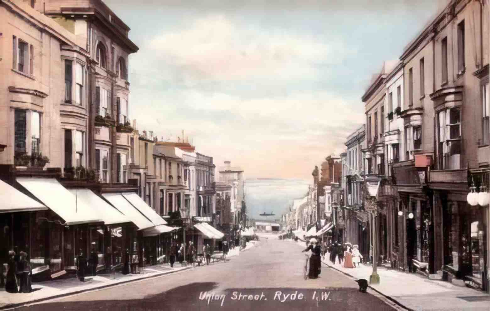 Isle of Wight Ryde Union Sreet 1900s Vintage A4 Photo Print