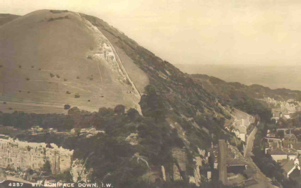Isle of Wight St Boniface Down Vintage A4 Photo Print
