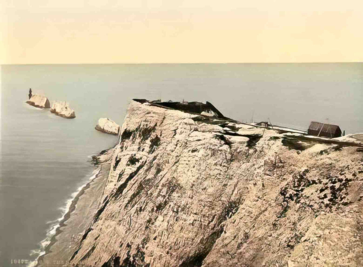 Isle of Wight The Needles II Vintage A4 Photo Print
