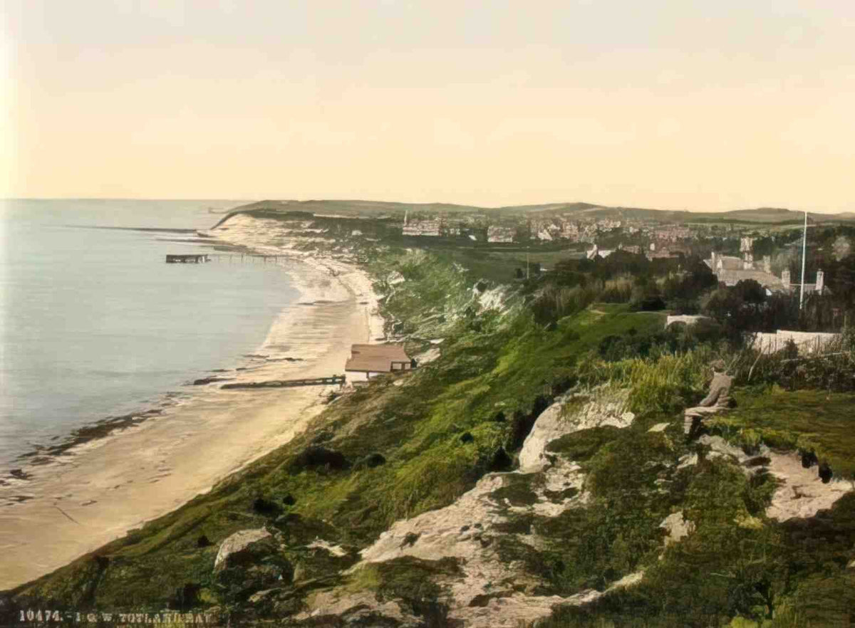 Isle of Wight Totland Bay Vintage A4 Photo Print