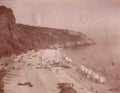 Isle of Wight a Beach and Bathing Huts Vintage A4 Photo Print