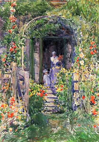 Isles of Shoals Garden by Hassam Impressionism American A4 Photo Print