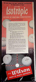 Isotropic Golf Balls Vintage Retro Advert Ads A4 Photo Print