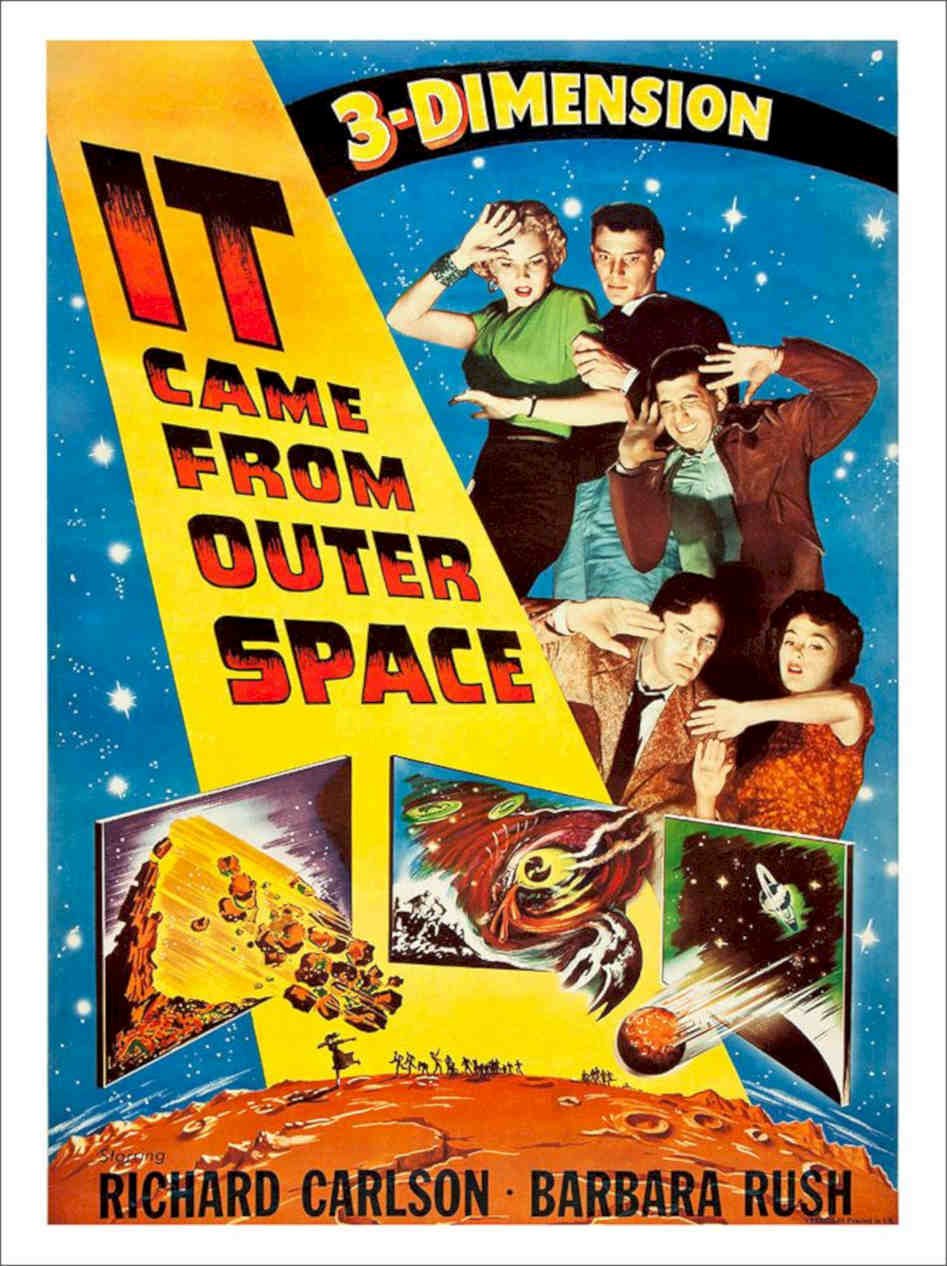 It Came From Outer Space Vintage Retro Advert Poster A4 Photo Print