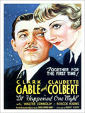 It Happened One Night Vintage Retro Advert Poster A4 Photo Print