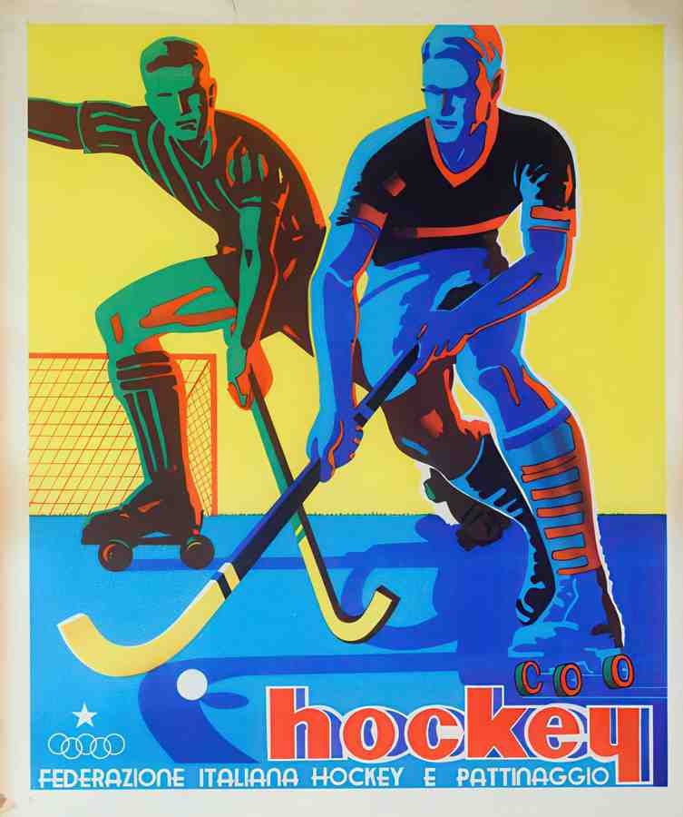 ItaliaHockey Vintage Advert A4 Photo Print