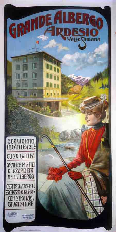Italian 01308 Vintage Advert A4 Photo Print