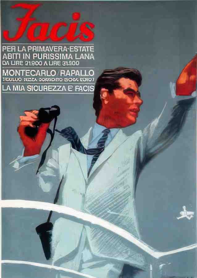 Italian 01325 Vintage Advert A4 Photo Print