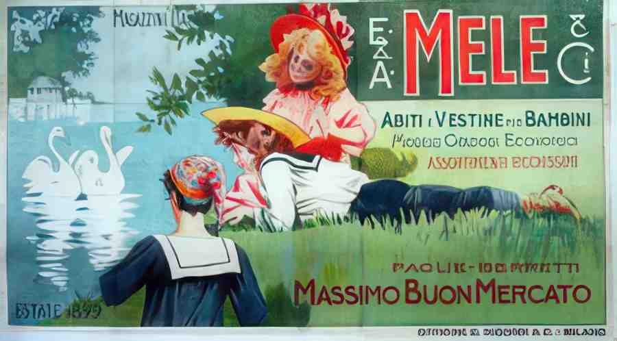 Italian 02099s Vintage Advert A4 Photo Print