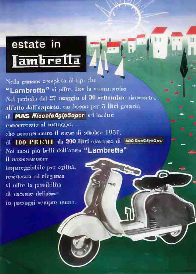 Italian 06896 Vintage Advert A4 Photo Print