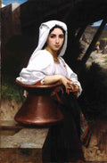 Italian Girl Drawing Water Bouguereau A4 Photo Print