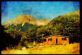 Italian Italy 036040 Tramping Hut, Nelson Lakes National Park A4 Limited Edition Watercolour Print