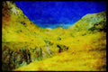 Italian Italy 036056 Alpine Pass, Mount Aspiring National Park A4 Limited Edition Watercolour Print