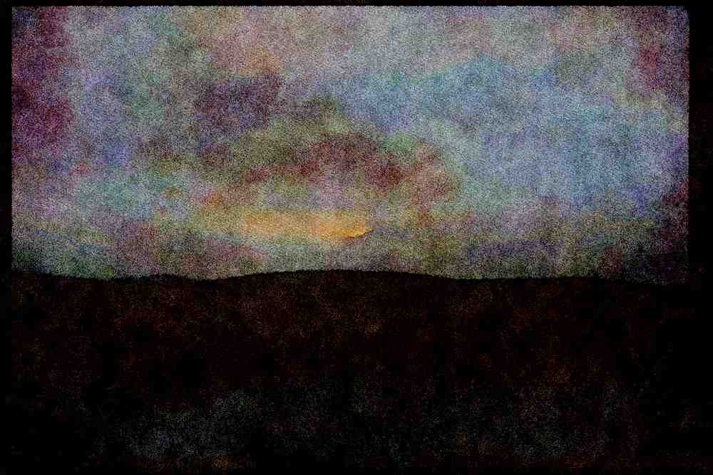 Italian Italy 036064 Sunset In Mist, North Island A4 Limited Edition Watercolour Print