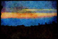 Italian Italy 036090 Soft Evening Over Rotorua, North Island A4 Limited Edition Watercolour Print