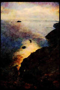 Italian Italy 036097 Coastline, North Island A4 Limited Edition Watercolour Print