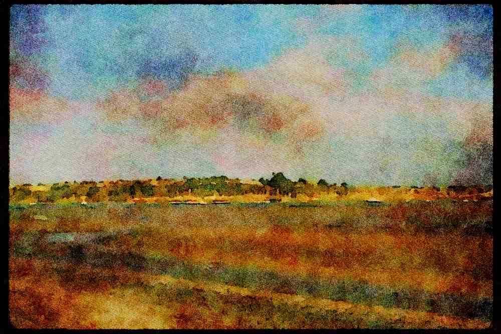 Italian Italy 036107 Tahuna Torea Nature Reserve A4 Limited Edition Watercolour Print