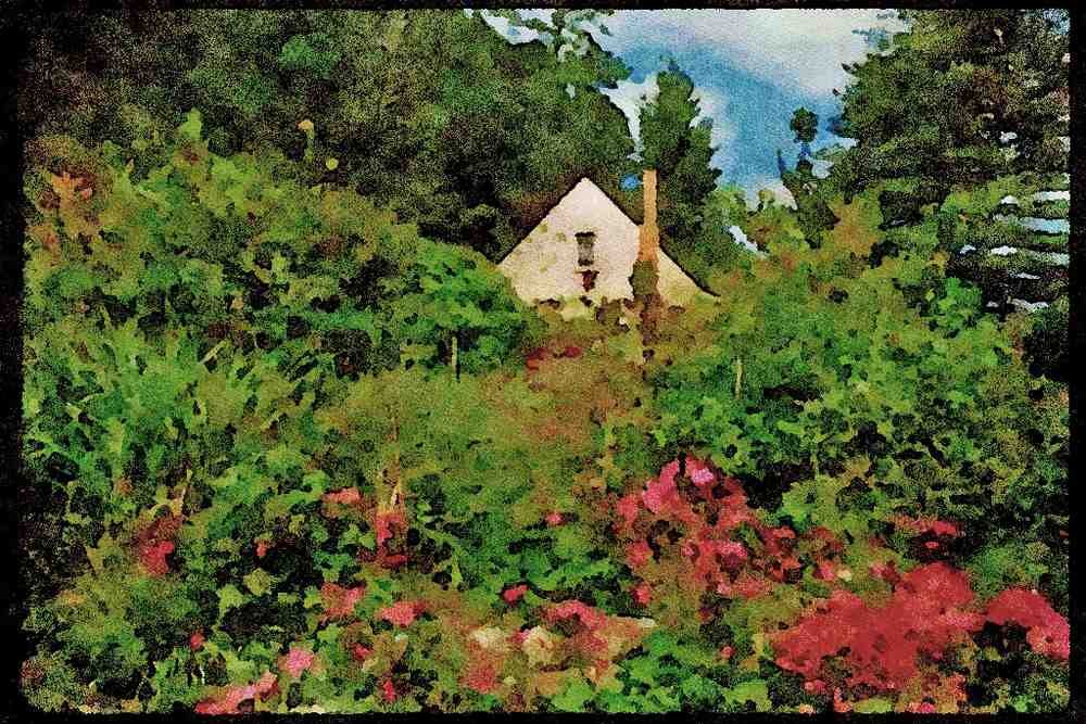 Italian Italy 036118 The Bungalow (1853), Paimia A4 Limited Edition Watercolour Print