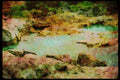 Italian Italy 036125 Whakarewarewa Thermal Area A4 Limited Edition Watercolour Print