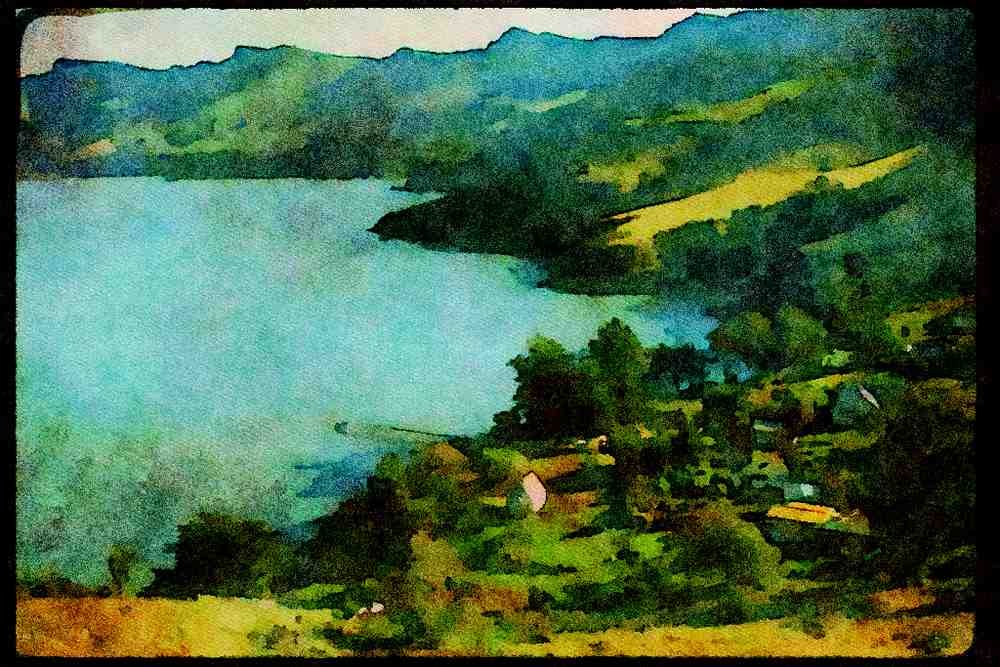 Italian Italy 036144 Rapaki Bay A4 Limited Edition Watercolour Print