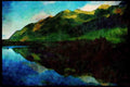 Italian Italy 036151 Mirror Lakes A4 Limited Edition Watercolour Print