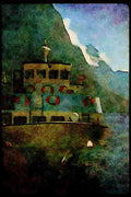 Italian Italy 036155 Tour Launch, Milford Sound A4 Limited Edition Watercolour Print