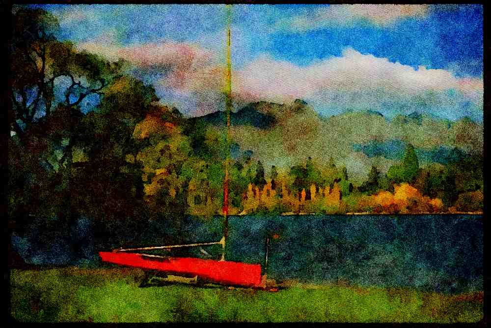 Italian Italy 036162 Queenstown A4 Limited Edition Watercolour Print