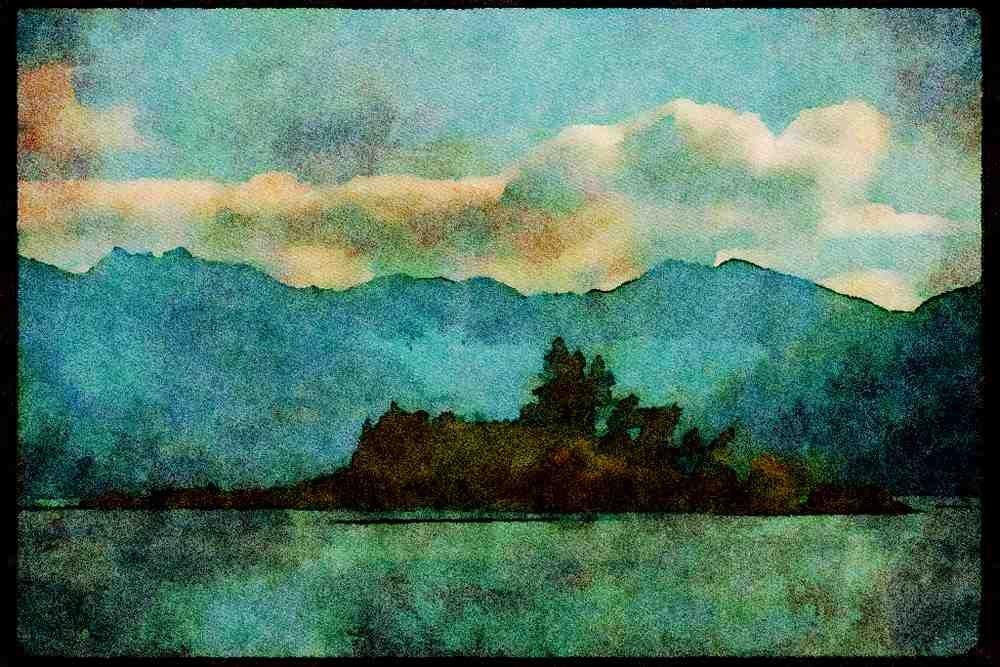 Italian Italy 036171 Wanaka A4 Limited Edition Watercolour Print