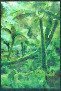 Italian Italy 036177 Minnehaha Walk, The Fox Rain Forest A4 Limited Edition Watercolour Print