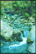Italian Italy 036187 Caution Creek, Fox Glacier A4 Limited Edition Watercolour Print