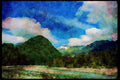 Italian Italy 036189 Waiho River A4 Limited Edition Watercolour Print