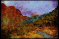 Italian Italy 036190 Sunset From Fox River Bridge A4 Limited Edition Watercolour Print