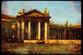 Italian Italy 111055 Bernini's Colonnade, Piazza San Pietro, Rome A4 Limited Edition Watercolour Print