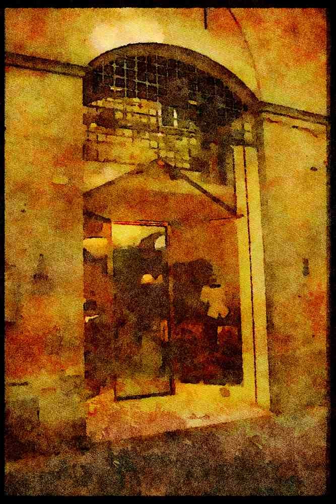 Italian Italy 111077 Doorway To Store, Siena A4 Limited Edition Watercolour Print