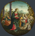 Italian, Florentine The Holy Family with Angels A4 Photo Print